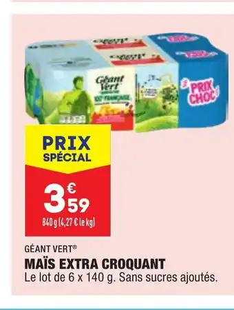 ALDI Maïs extra croquant offre