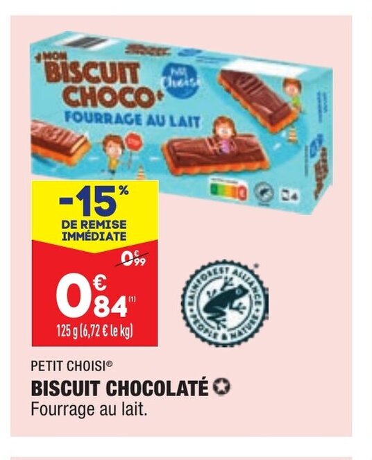 Promo Biscuit Chocolaté chez ALDI