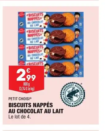 ALDI Biscuits Nappés Au Chocolat Au LAIT offre