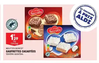 ALDI Gaufrettes Cacaotés offre