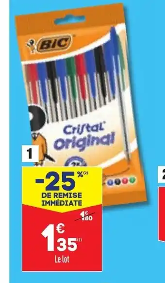 10 Stylos A Bille Cristal