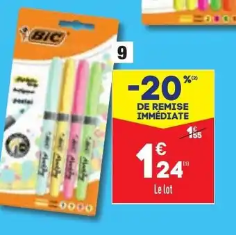 ALDI Surligneurs Highlighter Grip offre