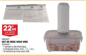 ALDI Set De mise Sous Vide offre