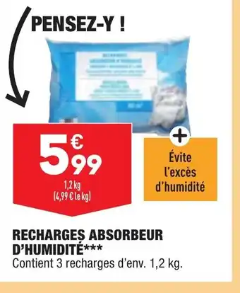 ALDI Recharges Absorbeur D'Humidité*** offre