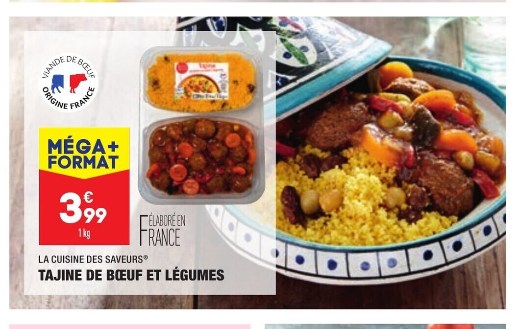 Promo Tajine De Boeuf Et Légumes chez ALDI