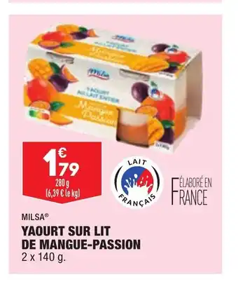 ALDI Yaourt Sur Lit De Mangue-Passion offre
