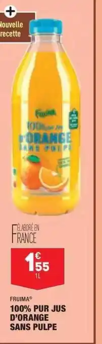 ALDI 100% pur jus d'orange sans pulpe offre