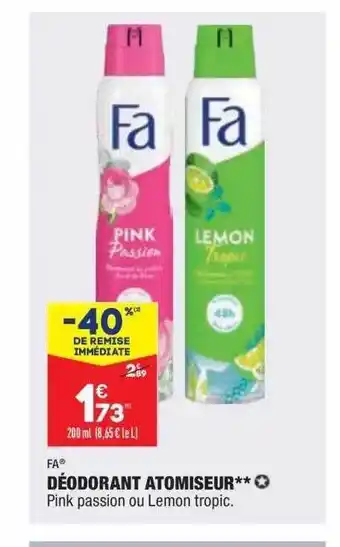 ALDI Déodorant atomiseur offre