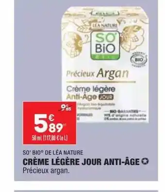 ALDI Crème légère jour anti-âge offre