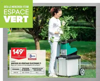 ALDI Broyeur de végétaux électrique offre