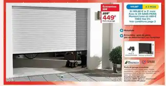 Castorama Porte de garage enroulable protecta offre