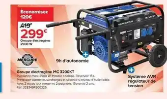 Castorama Groupe électrogène mc 3200kt offre