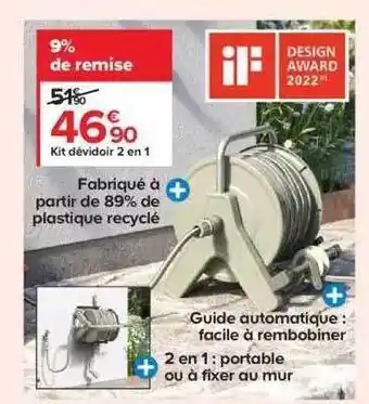 Kit dévidoir 2en1