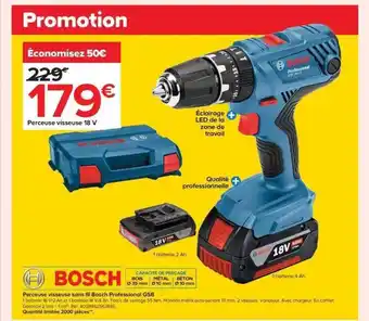 Castorama Bosch perceuse visseuse 18v offre