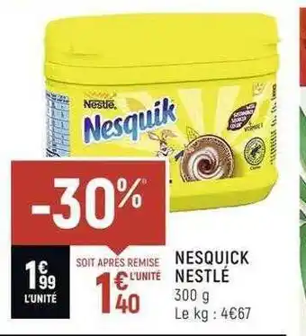 Spar Nesquick nestlé offre