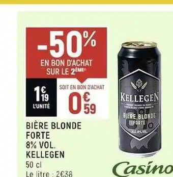 Spar Bière blonde forte 8% vol. kellegen offre