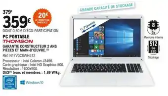 E.Leclerc THOMSON pc portable offre
