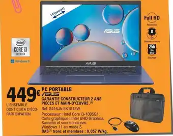 E.Leclerc ASUS pc portable offre