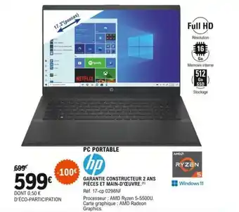 E.Leclerc HP pc portable offre