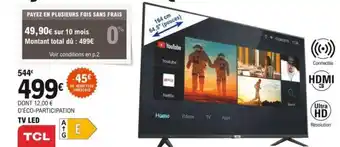 E.Leclerc TV led offre