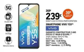 E.Leclerc VIVO smartphone vivo Y55 offre