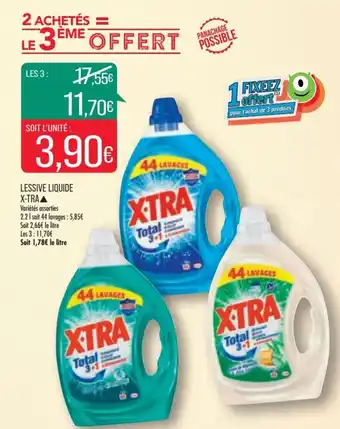 Match X-TRA lessive liquide offre