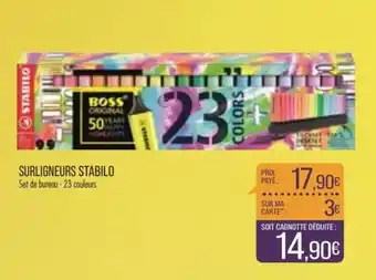 Match STABILO surgligneurs offre