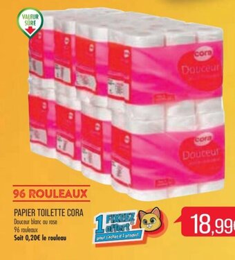 Match CORA papier toilette offre