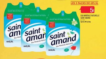Match SAINT AMAND eau minérale naturelle offre
