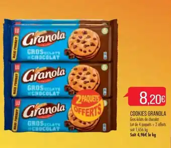 Match GRANOLA cookies offre