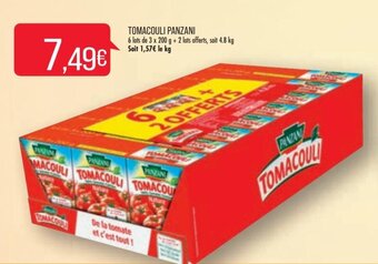 Match PANZANI tomacouli offre