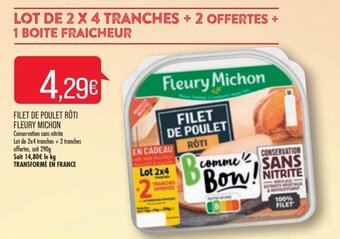 Match FLEURY MICHON filet de poulet rôti offre