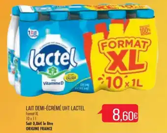Match LACTEL lait demi-écrémé uht offre