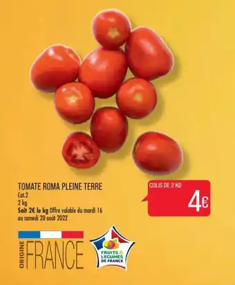 Match Tomate roma pleine terre offre
