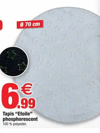 Bazarland Tapis "etoile" phosphorescent offre