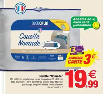 Bazarland Couette "nomade" offre