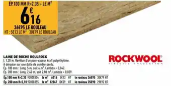 Brico Cash Laine de roche roulrock offre