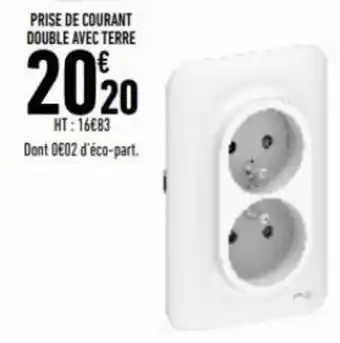 Brico Cash Prise de courant double avec terre offre