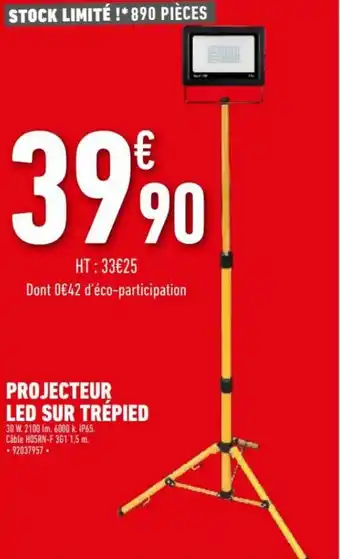 Projecteur led sur trépied