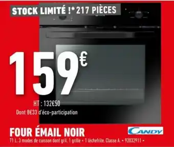 Brico Cash Four émail noir offre