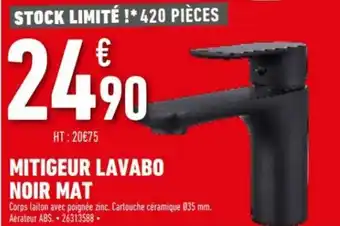 Brico Cash Mitigeur lavabo noir mat offre