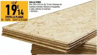 Brico Cash Dalle OSB3 offre