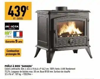 Brico Cash Samara Poêle à Bois offre