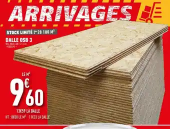 Brico Cash Dalle OSB 3 offre