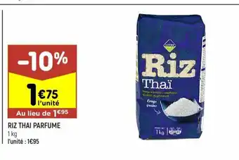 Leader Price Riz Thai Parfume offre