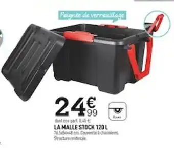 Centrakor La Malle Stock 120L offre