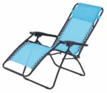 Fauteuil relax multi positions bleu - structure pliable - o'colors