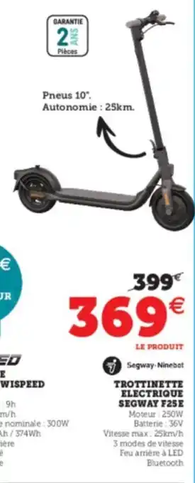 Super U Trottinette Electrique Segway F25E offre