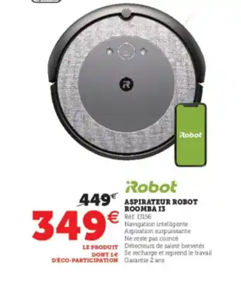 Super U Robot Aspirateur Robot Roomba15 offre