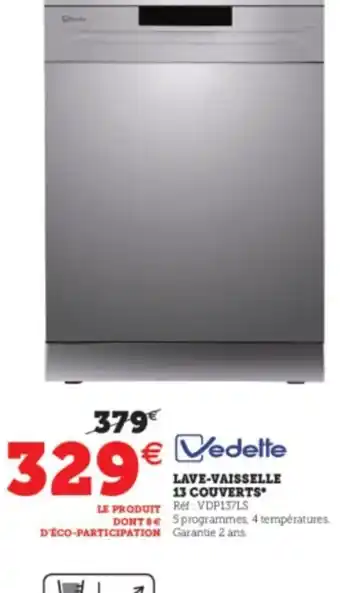 Super U Lave-Vaisselle 13 Couverts offre